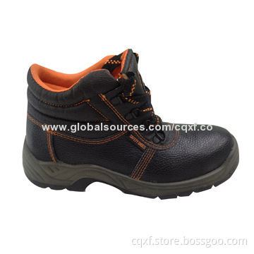 Safety Shoes, PU Sole and Leather